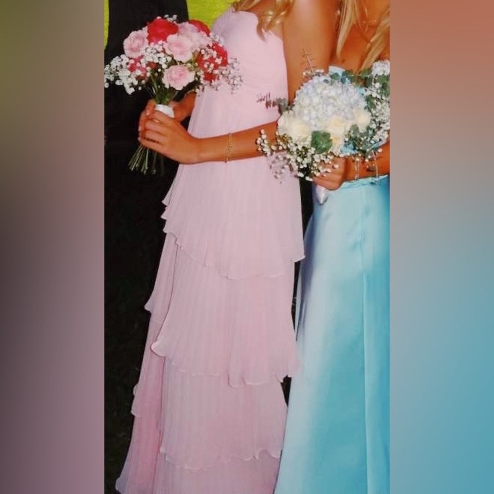 Lulus Seriously Sensational Light Pink Strapless
Tiered Maxi Dress